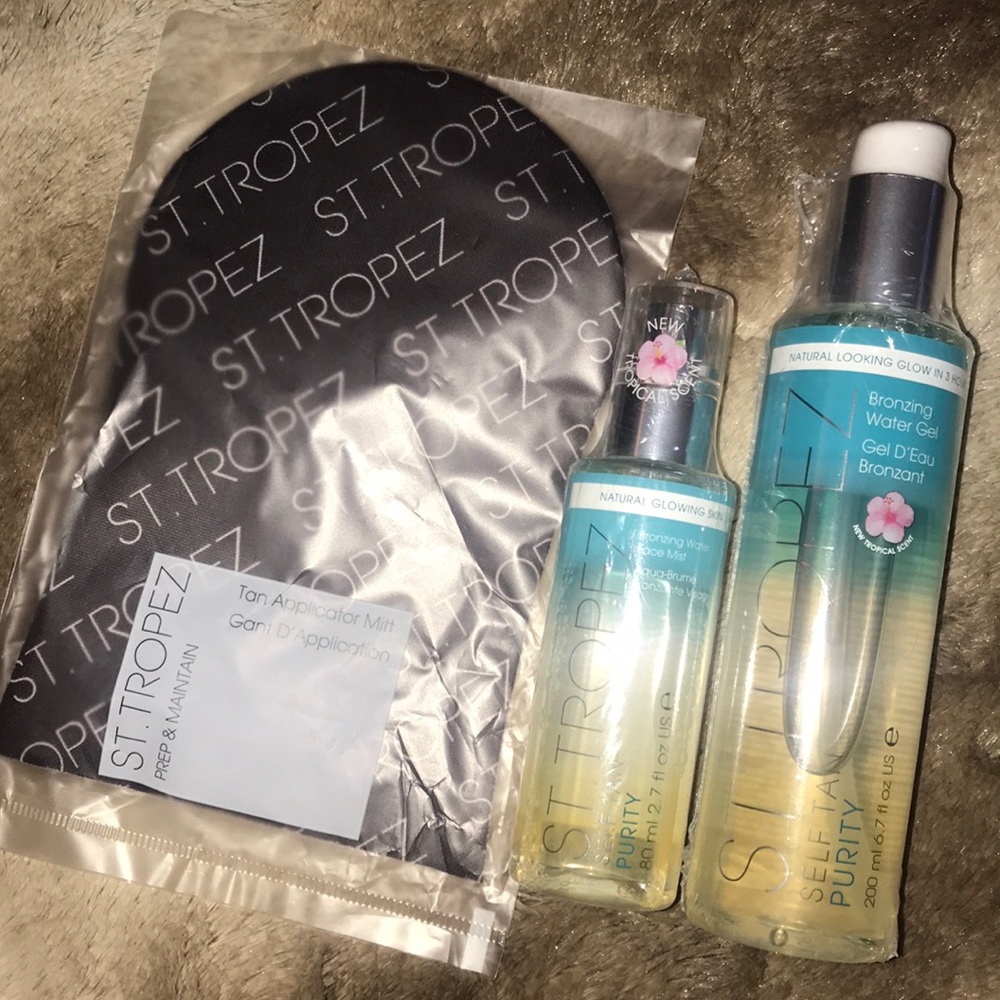 St. Tropez bronzing water duo with applicator mitt